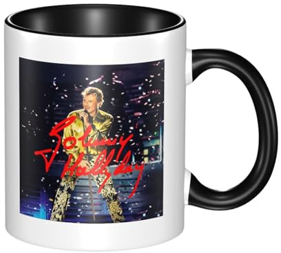 Tasses En Grès Coloré Singer Rock Star – Grandes Tasses à Thé, Café Et Chocolat Chaud, Tasse Photo Personnalisée, Compagnon Idéal Pour Le Thé Et Le Café, Cadeau Personnalisé Parfait Black