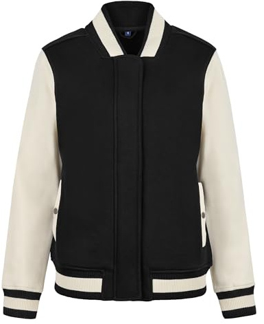 HRM College Jacke Damen I Premium Collegejacke für Damen aus weichem Mischgewebe 70% Baumwolle mit Reisverschluss I Hochwertige & nachhaltige Herren-Bekleidung