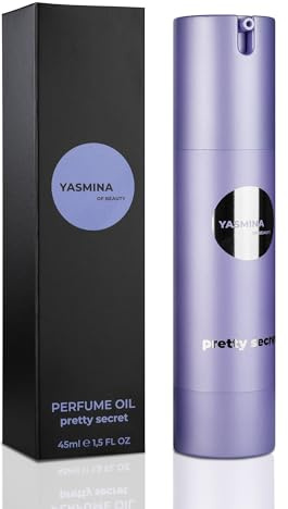 Yasmina of Beauty Pretty Secret Parfum Oil Frauen - Parfum Damen - Intensiver & Eleganter Blumiger Duft - 100% Alkoholfrei - Pflegende Ätherische Öle