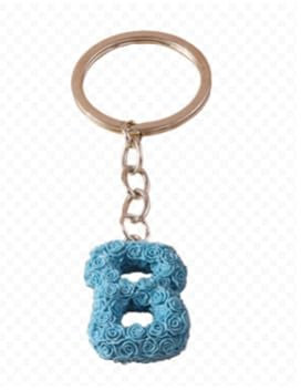 ARFUKA Schlüsselanhänger Buchstabe B Anhänger Autoschlüsselanhänger Taschenanhänger Schlüsselringe Alphabet Schlüsselbund Keychain für Geburtstag Weihnachten Valentinstag Feiertag Geschenk