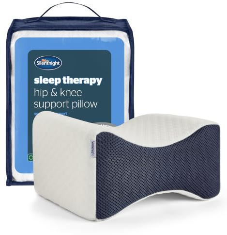 Silentnight Sleep Therapy Knee Pillow for Side Sleeping & Pregnancy | Leg Positioner, Relieves Back, Knee, Hip & Joint Pain, Sciatica Support, Pregnancy Discomfort Relief