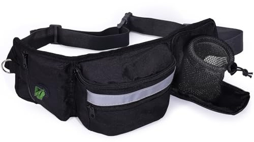 Realand Marsupio per cani da passeggio per cani, sacchetti per addestramento di animali domestici con cintura in vita, borsa per dolcetti per addestramento del cane, borsa per addestramento del cane,