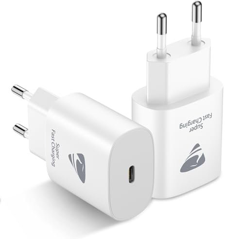 USB C Adapter, 2-Pack USB C Ladegerät für iPhone 16/15/15 Pro/15 Pro Max/14 13 12 11 iPad Samsung, 25W USBC Netzteil Handy Ladegerät iPhone Schnellladegerät USBC Stecker Netzstecker Ladestecker