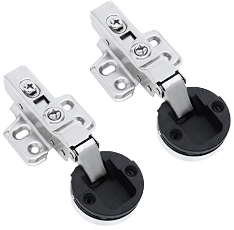 Artibetter 2stücke Hydraulisches Pufferscharnier Für Glas Und Küchenschranktüren Verdeckt Langlebig Mit Hoher Tragfähigkeit Leises Öffnen Für Ruhige Nutzung