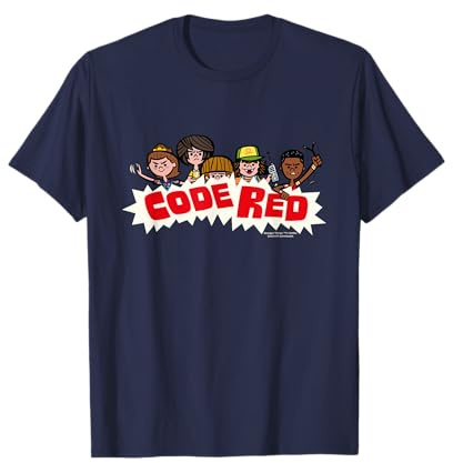 Stranger Things Dustin & Co Code Rouge T-Shirt