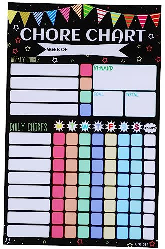 DIYEAH 1blatt Magnetisches Verhaltensdiagramm Für Praktische Belohnungstafel Für Haushaltsaufgaben Und Routinegestaltung Für Kühlschrank