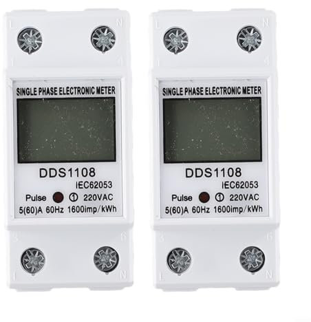 Energy Monitor, Power Meter Energy Monitor Energy Meter 50A/60A DDS1108 With Backlight
