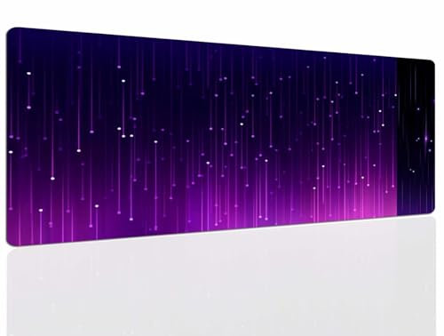 Tapis de Souris Purple, Tapis Souris XXL, 1200x600x4mm Tapis de Bureau Gaming AntidéRapant, Tapis Bureau étanche, sous-Main pour Clavier et Souris, Mouse Pad Mat, pour Gamer, Ordinateur, Pc 963