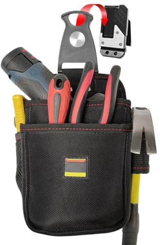Werkzeugtasche mit Gurt | Arbeitstasche für Schreiner und Klempner - Multifunktionale wasserdichte Tasche für Baustelle Reisen Outdoor Rahmen Haus Schweißabdeckung Professionelle