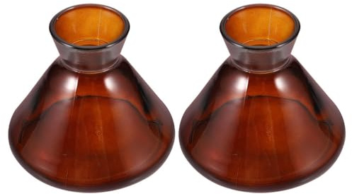 Didiseaon Frascos difusores vacíos: 2 botellas difusoras de boca ancha, aroma vacío, frasco de vidrio de aceite esencial de 220 ml, rellenable, perfume, decoración de fragancia para el hogar