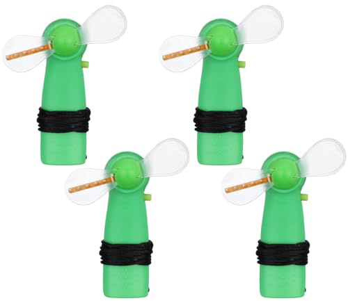 SOLUSTRE Handventilator LED Kleiner mit 64 Leuchtmustern, 4 Stück