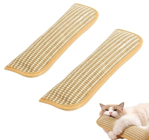 LUCKKY 2PCS Catnip Kicker Pillow, Catnip Toys for Indoor Cats, Dual Hemp Rope Cat Chew Toy, Interactive Cat Nip Kicker Toys for Teething, Play & Stress Relief (L)