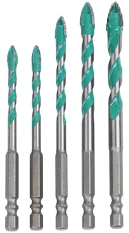 Lot de 5 forets en carbure 6681012 mm pour 5 pièces de métal, bois 6681012 mm et tôle qui améliore l'efficacité au travail. Conçu pour une utilisation durable avec une bonne durabilité