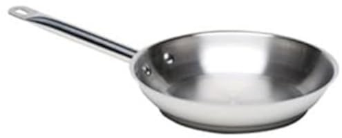 Genware 1524-00 Fry Pan, 18/4 Stainless Steel, 24 cm