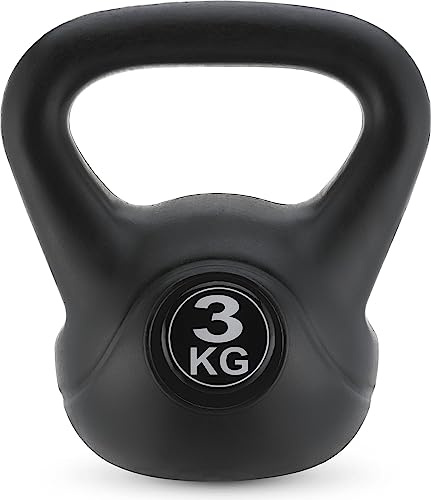 Gymtek Kettlebell Kugelhantel - Hantel für Kraft-Training - Krafttraining Fitness Gymnastik - Workout Gewicht – Muskelzuwachs - Ergonomischer Griff - Fitnessstudio zu Hause