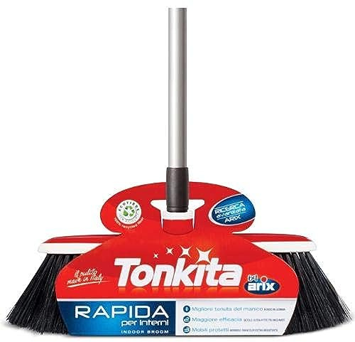 Tonkita, Rapida Scopa per Interni con Manico di Scopa Estensibile, by Arix