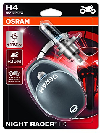 Osram NIGHT RACER 110 H4, Motorcycle Lamps, 64193NR1-02B, 12V, Doppelblister