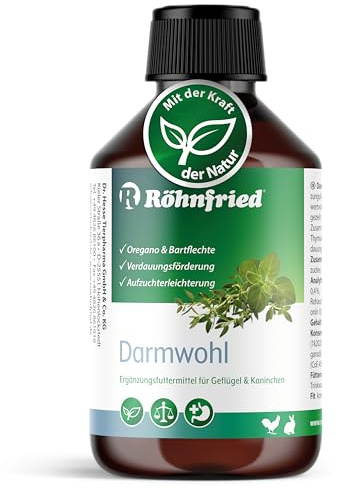 Röhnfried Tarmens välbefinnande – främjar matsmältningen av kaniner, gnagare och små djur (250 ml)