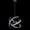 ELINKUME Suspension de Salon LED Moderne,Luminaire de Salle à Manger Réglable Créatif,26W Sphérique Chromé Plafonnier Lustre pour éclairage de Salle à Manger,Chambre à Coucher,Couloir