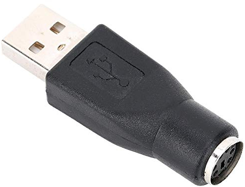 Adaptador PS2 a USB, 5PCS USB Macho a PS/2 Adaptador Hembra Convertidor para Teclado Ratón Adaptador USB, Plug and Play