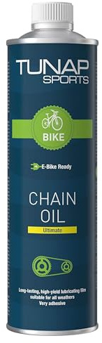 TUNAP SPORTS Kettenöl Ultimate – 950 ml XXL-Dose | Ideal zum Nachfüllen | Premium Langzeitschmierung für Fahrrad, E-Bike, MTB & Rennrad | Reduziert Reibung & Verschleiß | Made in Germany