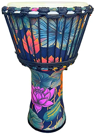 Djembe, handgefertigt, Schaffell-Trommelkopf, National Style Handtrommel (B)
