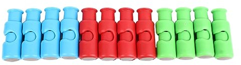 12Pcs Bread Bag Clips Sturdy ABS Plastic 3 Colors Easy Plastic Bag Closure Clips for Home Kitchen Travel Dining Storage Kitchen Storage Organization Accessories