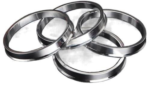 Zentrierringe 4 Stück/Set 73,1–66,1, 66,5 bis 60,1, 66,5 bis 57,1, 66,5 bis 64,1, 66,5 bis 72,5 mm Nabenzentrierungsringe, Aluminium-Radnabenringe Radnaben Zentrierringe (Color : 73.1-66.1)