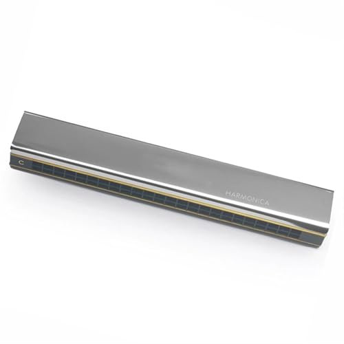 Harmonicas For Adults Harmonica 24 Hole C-tune Copper Reed Plat Stainless Steel Cover Plate Echo Harmonica