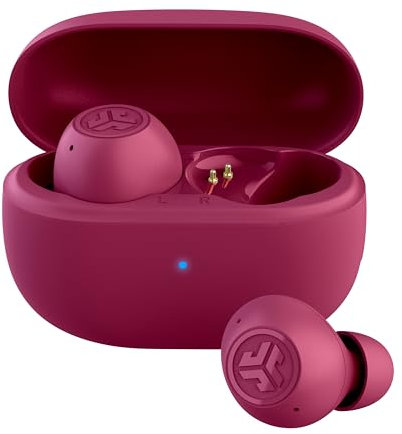 JLab Go Pop ANC Écouteurs Bluetooth avec Réduction de Bruit, 24+ h d’autonomie, Ecouteurs Intra-Auriculaires avec Micro et Multipoint, Résistants à la Transpiration IP55, Fuchsia