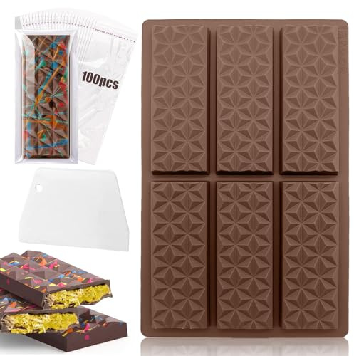 YEJAHY Schokoladenform Aus Silikon, Silikonform Schokolade,Diy Schokoladen Form, Chocolate Mold Für Schokolade Praline Süßigkeiten Ice Cube (C)