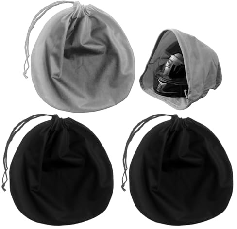 Bolsa De Almacenamiento De Casco De 3 Piezas, Bolsa De Polvo De Casco, Bolsa De Almacenamiento con Cordón, Accesorios De Casco, Bolsa De Protección del Casco.