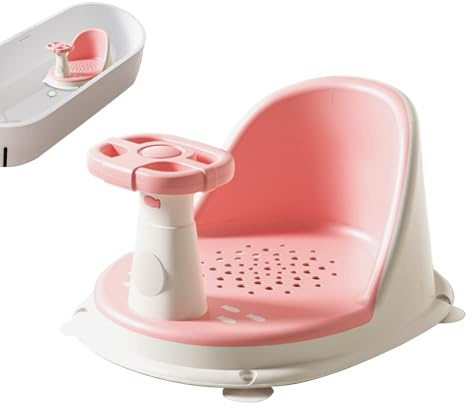 Baby Bade Sitz, Rutschfester Badewannensitz Für Babys, Baby Badesitz Ab 6 Monate, Für Badezimmer Camping Zuhause Reisen Jungens Mädchen