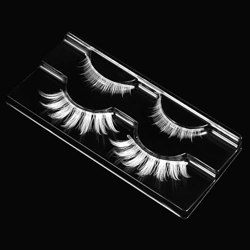 4 Paar Weiße Manga Lashes Wimpern Anime Lashes