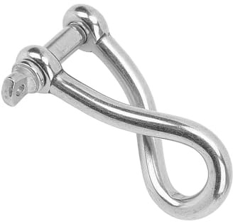 Uqezagpa Grillete giratorio de acero inoxidable resistente, pasador de tornillo trenzado a prueba de óxido, 4/5/6/8/10/12 mm, acero inoxidable
