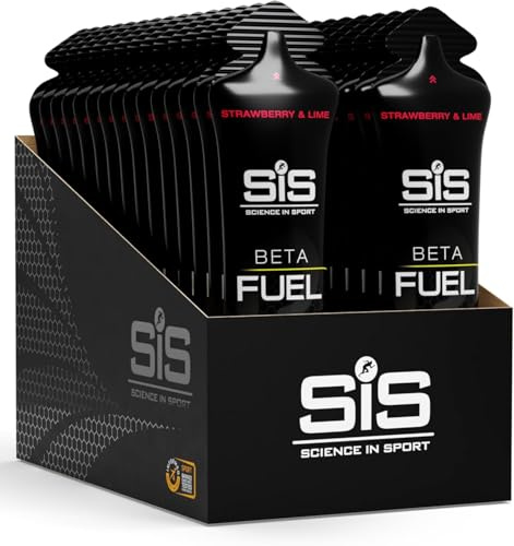 MM Beta Fuel Energy Gel Strawberry & Lime 30 Pack | Dual Source Carbohydrate Isotonic Gel | Fast-Release Endurance Fuel for Running, Cycling, Triathlon & Long-Distance Training