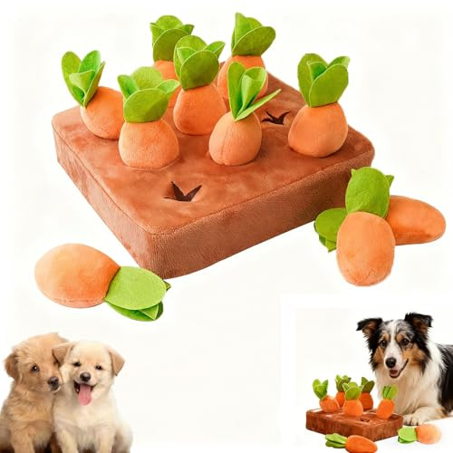 möhrenfeld hund，schnüffel acker, Vierpfotenmarkt Schnüffelacker, schnuffeltacker hunde,Plüschiger Karotten-schnüffelteppich, karotten Schnüffelteppich, Für Spaß Und Mentale Stimulation Ihres Hundes-M