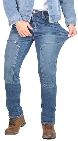 oFzimTo Motorradhose Herren Jeans Stretch – Motorrad Jeans mit elastischem Bund für Urban Riding & Alltag