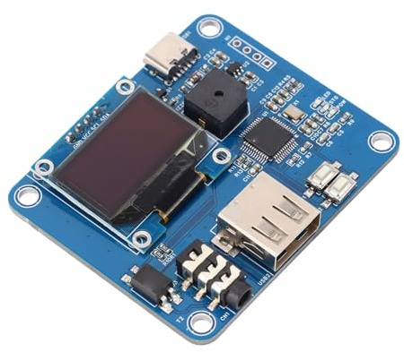 Fockety 1,257Kit decodificador de código Morse para Entrenamiento CW, manipulador programable con Pantalla LCD y Control de Velocidad, 12 Bancos de Memoria, 1000 Caracteres