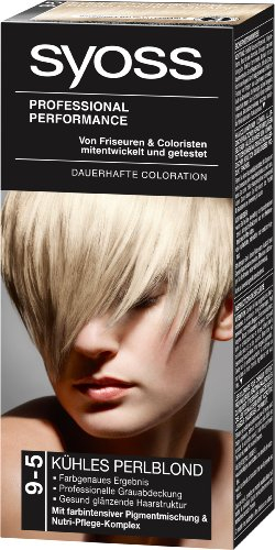 Syoss Professional Performance Coloration 9-5 Kühles Perlblond Stufe 3, 1er Pack (1 Stück)