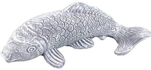 DS Steinfiguren Steinfigur GROSSER KOI, Frostfest bis -30°C, massiver Steinguss