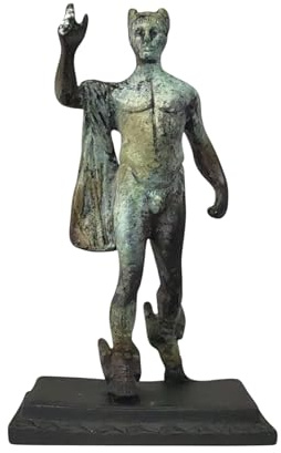 Statua in bronzo greca antica museo replica di Hermes (1208)