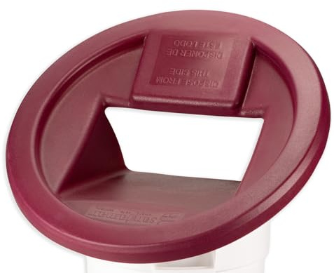 San Jamar KA3244 Katchall - Recuperador redondo resistente para latas de basura de 32 y 44 galones, color rojo
