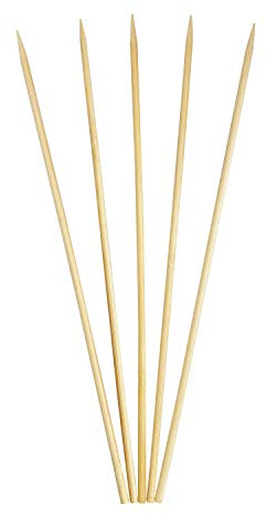1000 Count | KingSeal Natural BAMBOO Heavy Weight Wood Kebab Skewers, Sticks, 10 Inch Length x 3.8mm, Bulk Pack - 1 Box of 1000