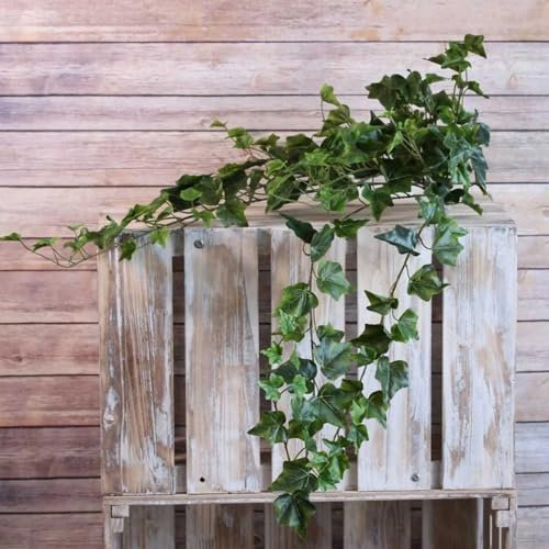 Apac 86cm Artificial Green Ivy Bush with 191 leaves, Silk Flower Plant Foliage for Floral Displays, Containers, Hanging Baskets, Home and Garden Decoration, Christmas, Wedding