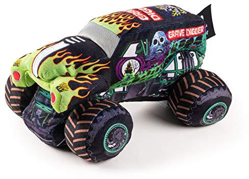 Jay Franco Monster Jam Grave Digger Plush Stuffed Pillow Buddy - Super Soft Polyester Microfiber, 12.5 inch (Official Monster Jam Product)