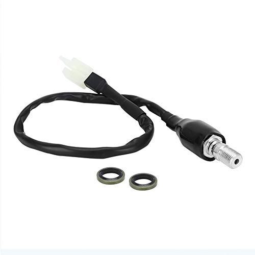 Interruttore freno idraulico, M10x1.0 Interruttore freno idraulico universale Tubo olio per moto Pompa idraulica Rinforzata Interruttore luce freno posteriore(Testa destra)