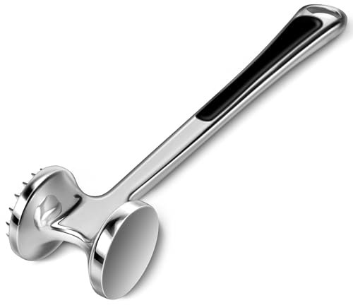 AOWOTO Herramienta de martillo ablandador de carne para ablandar carne de res y aves de corral. Fácil de lavar en lavavajillas