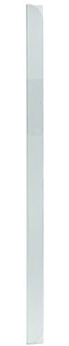 LEO's – 100 réglettes de serrage transparentes DIN A4 (297 mm) FH 78 mm pour env. 70 feuilles – Rail de serrage pour relier des documents non perforés et des collections de feuilles – Barre de