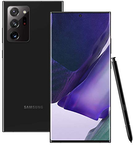 Samsung Galaxy Note20 Ultra 5G Sim Free Android Mobile Phone Mystic Black 512 GB (UK Version) (Renewed)